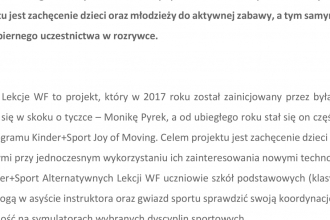 Alternatywne Lekcje WF z Moniką Pyrek_Wilkowice_Info.prasowa 2-1